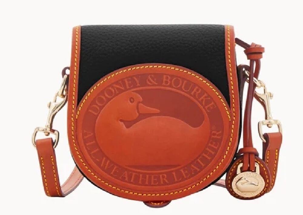 Vintage BNWT All Weather Leather Dooney & Bourke Duck Crossbody Bag Purse